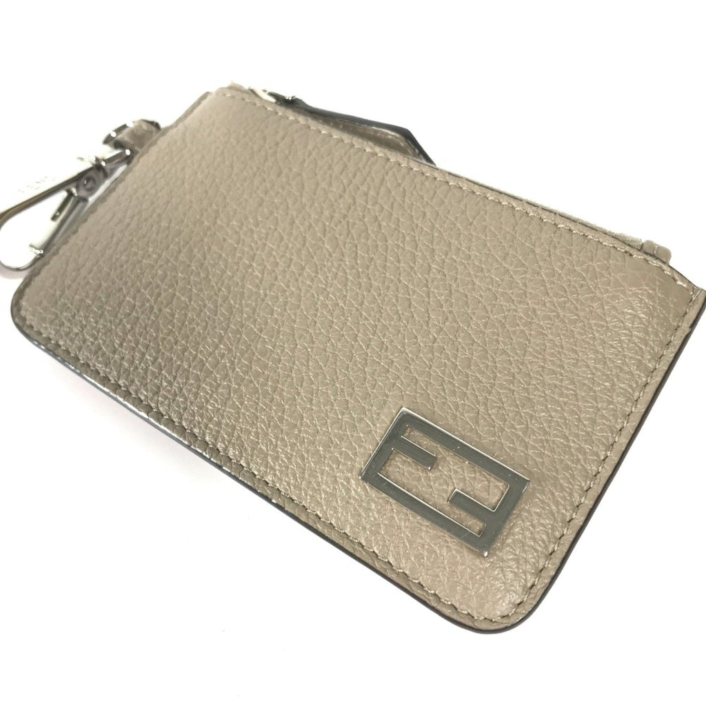 Fendi Beige Leather Coin Purse/Coin Case