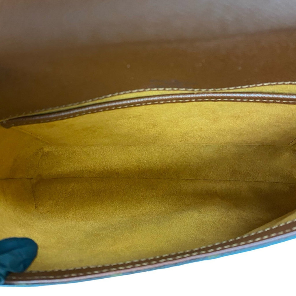 Louis Vuitton Brown Leather Pvc Shoulder Bag