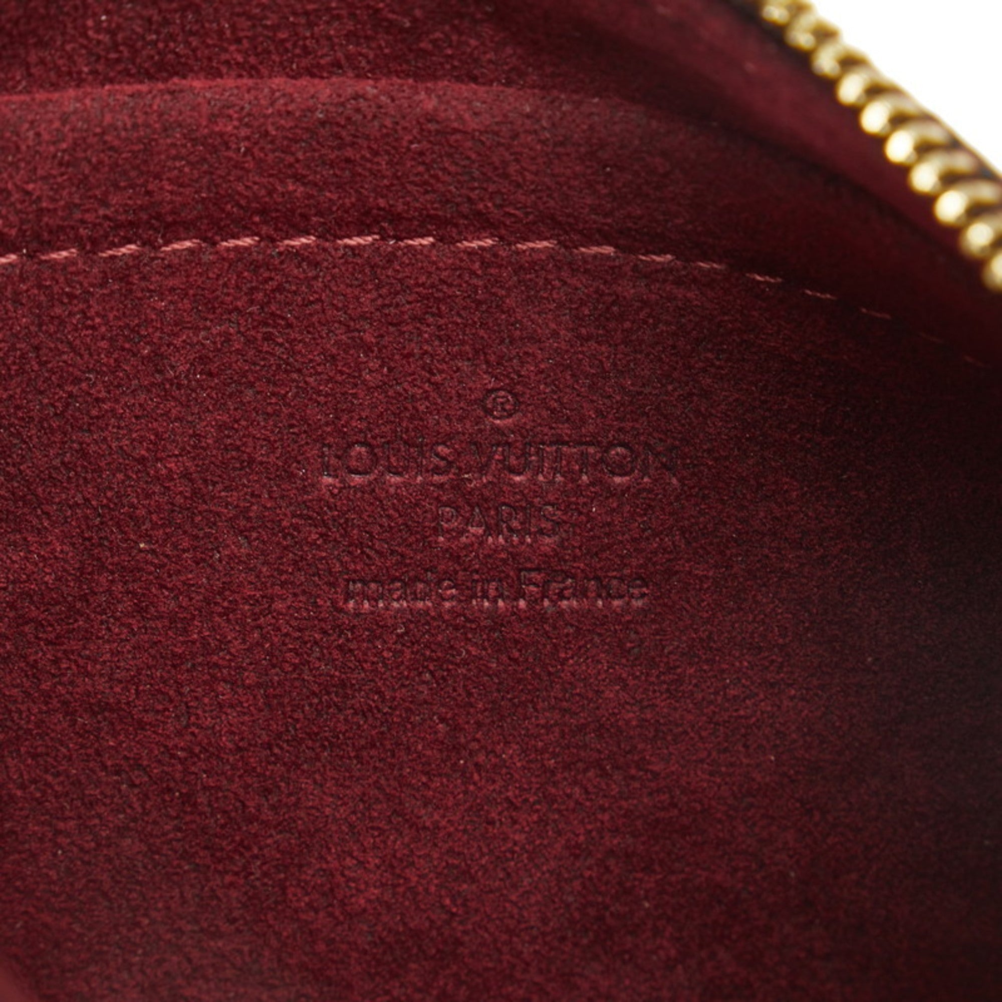 Louis Vuitton Brown Pvc Leather Pochette Pouch
