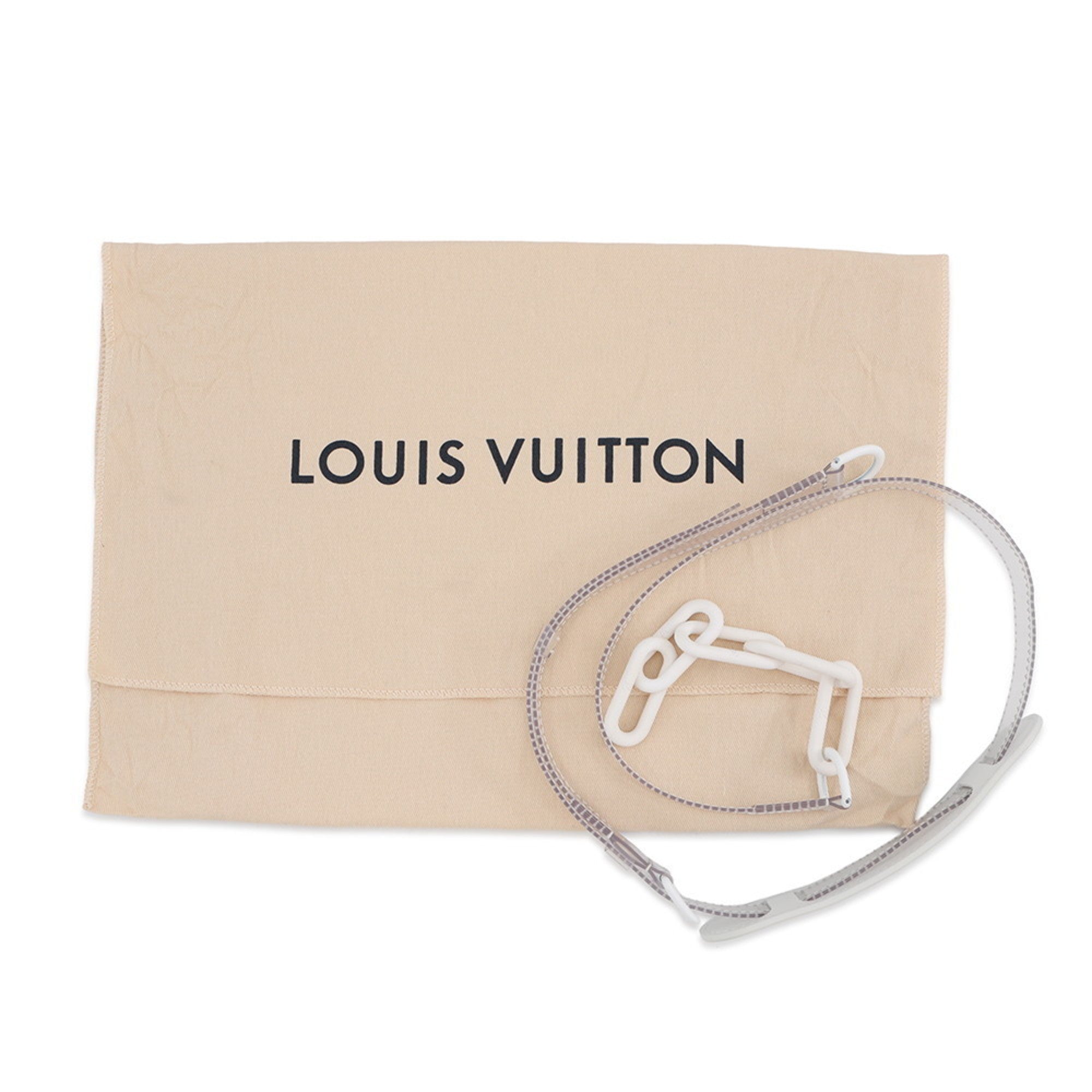 Louis Vuitton White Pvc Leather Shoulder Bag