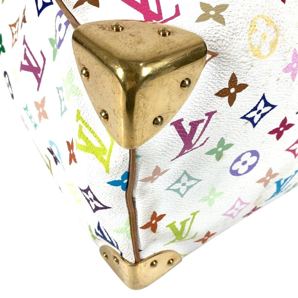 Louis Vuitton Monogram Multicolore Blanc White Monogram Multicolore Boston Bag Handbag