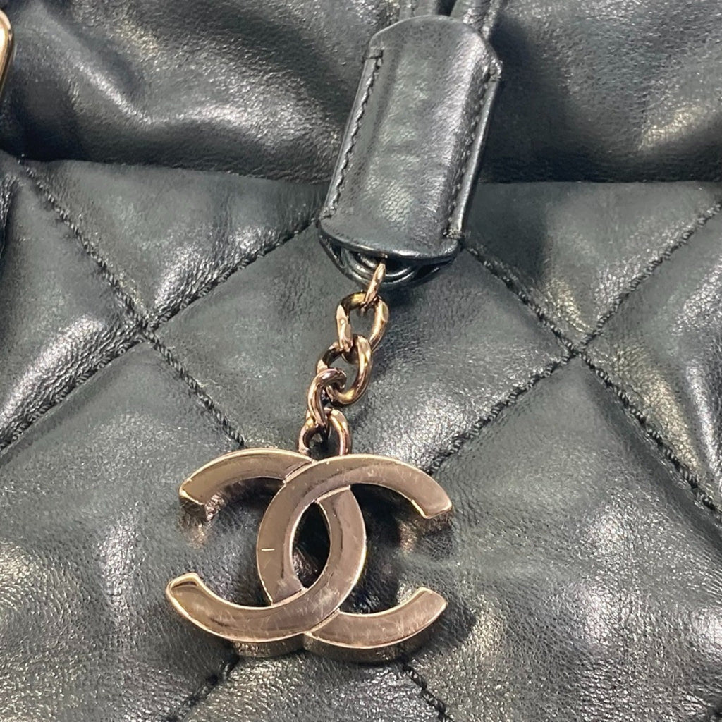 Chanel Black Leather Shoulder Bag