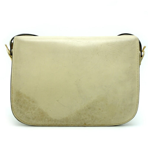 Celine Ivory Leather Shoulder Bag