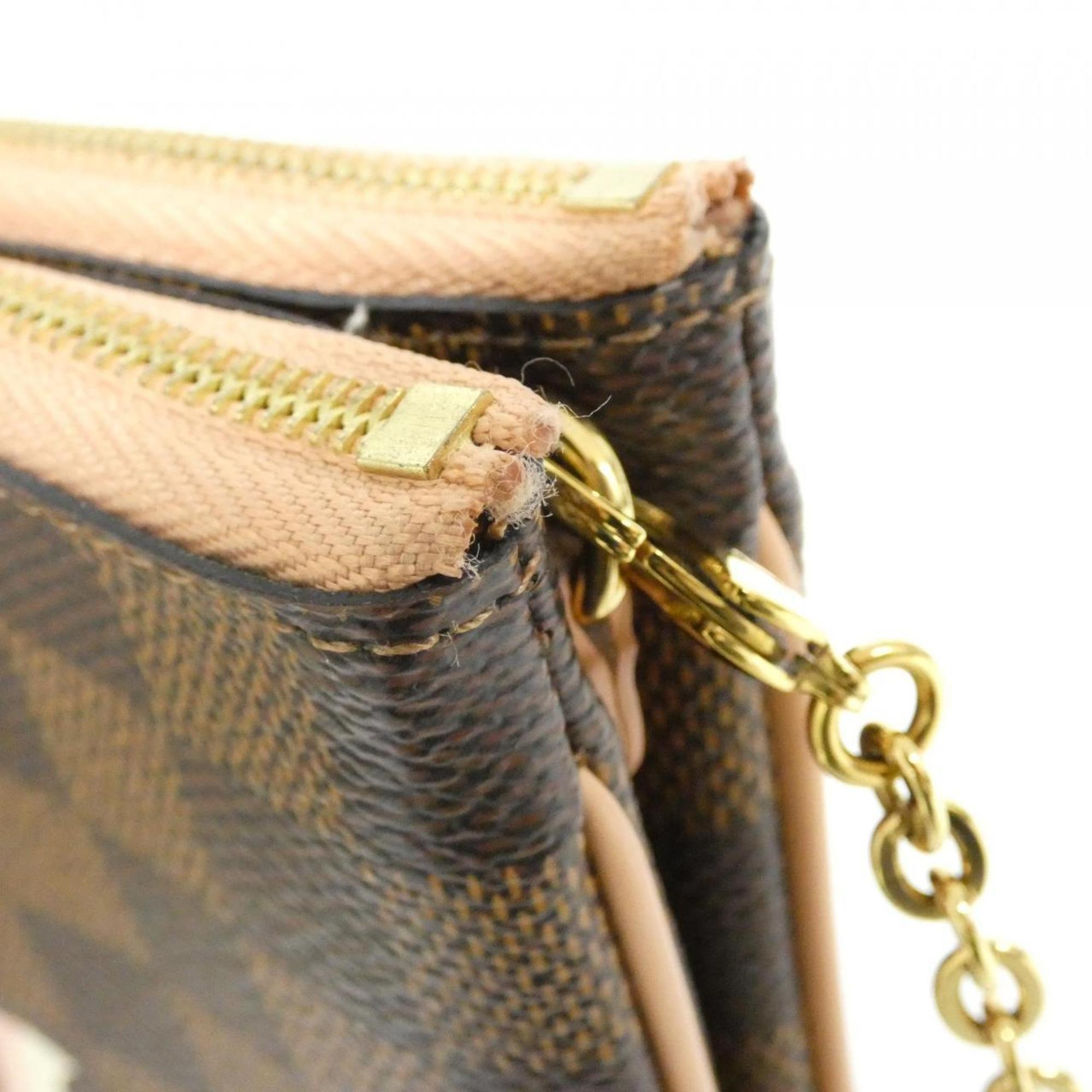 Louis Vuitton Ebene Coated Canvas Pochette Shoulder Bag