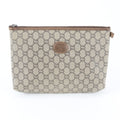 Gucci Gg Plus Beige Brown Gg Plus Handbag Pouch (Pre-Owned)