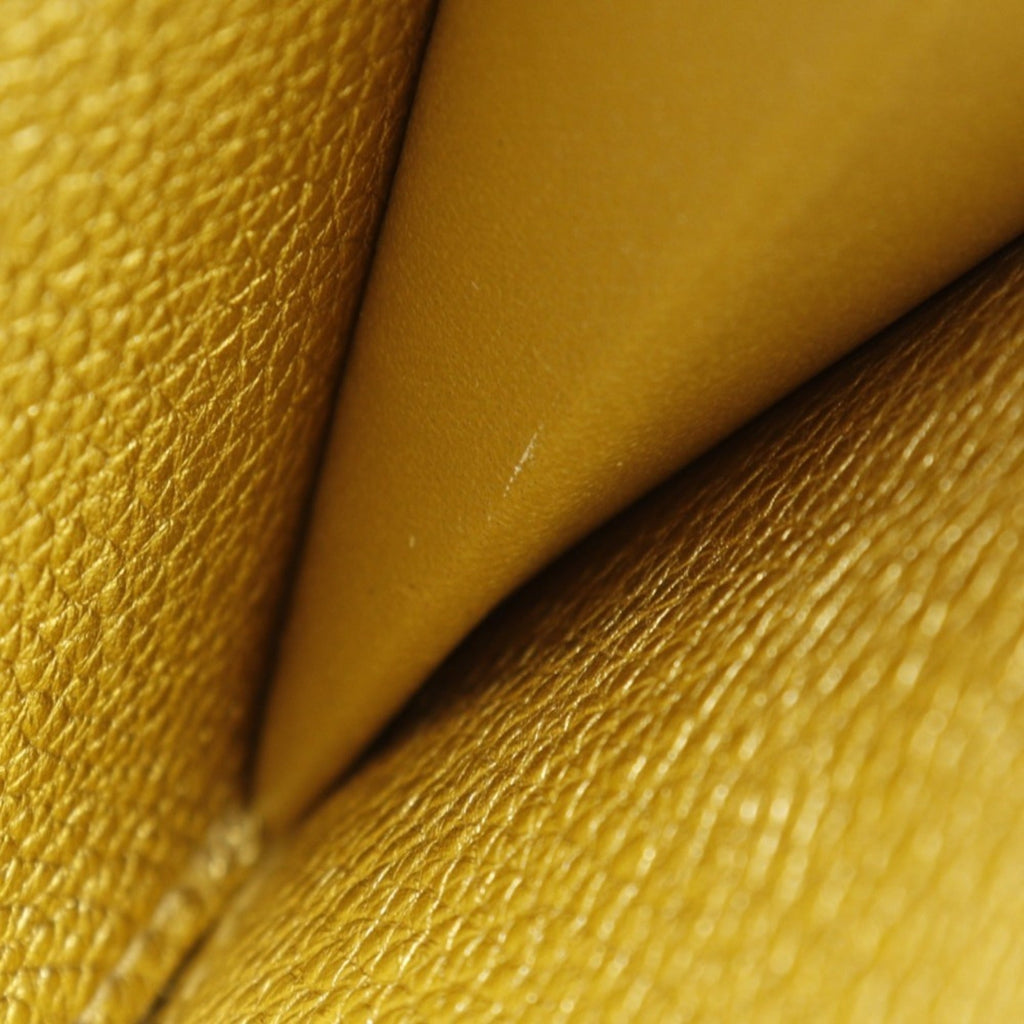 Louis Vuitton Gold Leather Long Wallet