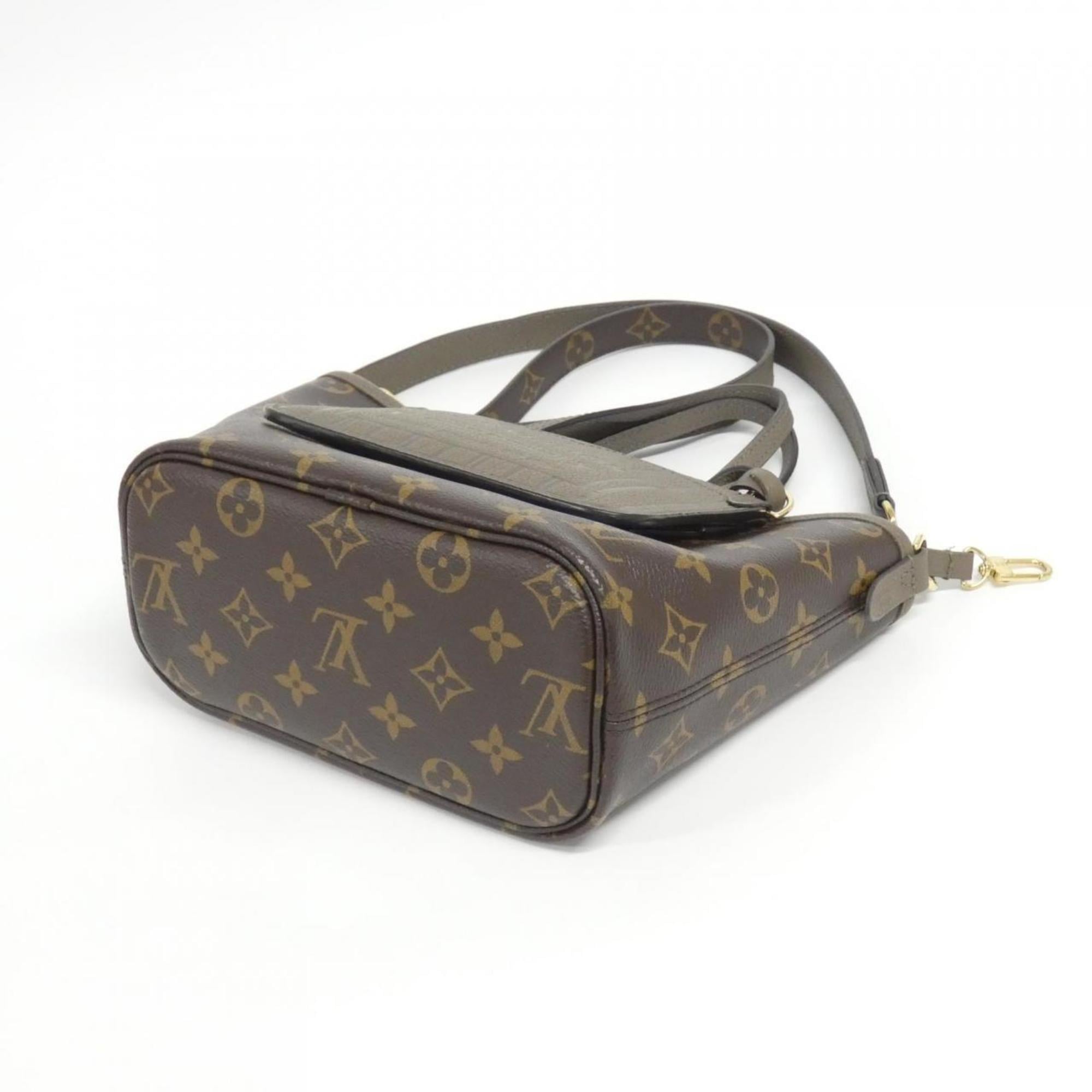 Louis Vuitton Brown Coated Canvas Leather Handbag