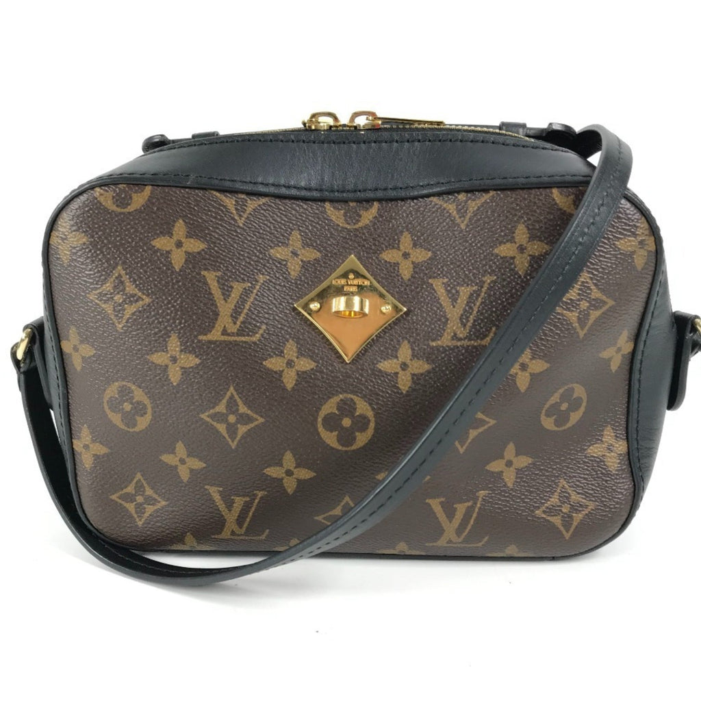 Louis Vuitton Black Brown Noir Monogram Pochette Shoulder Bag