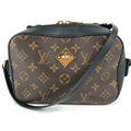 Louis Vuitton Black Brown Noir Monogram Pochette Shoulder Bag