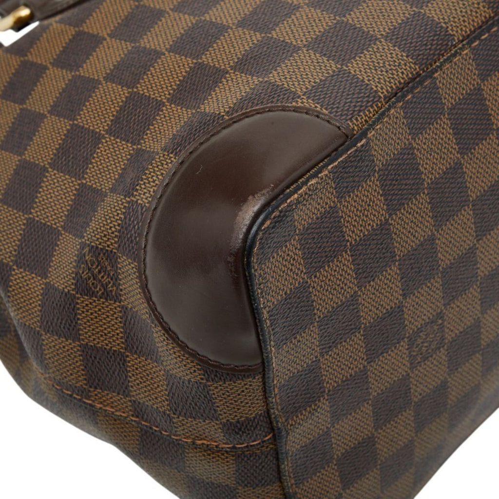 Louis Vuitton Brown Ebene Pvc Leather Handbag Tote Bag