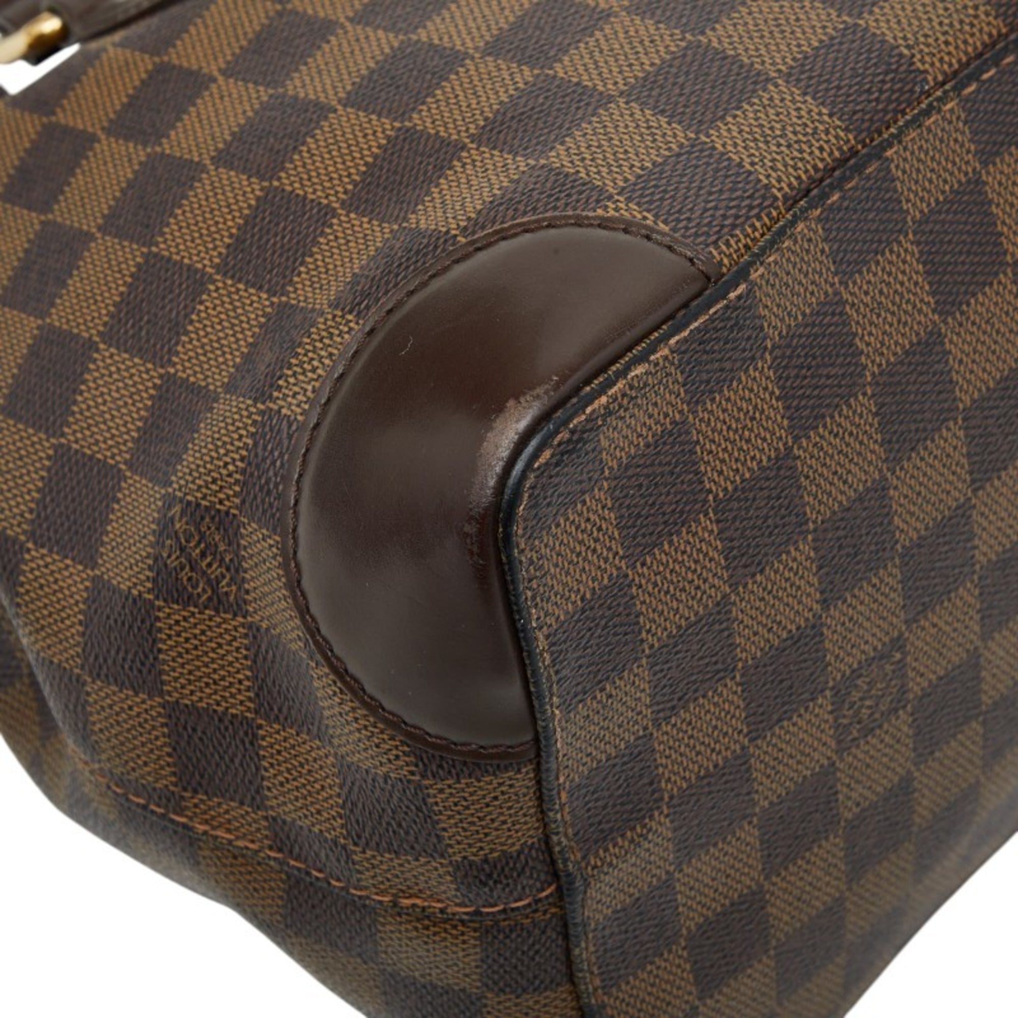 Louis Vuitton Brown Ebene Pvc Leather Handbag Tote Bag