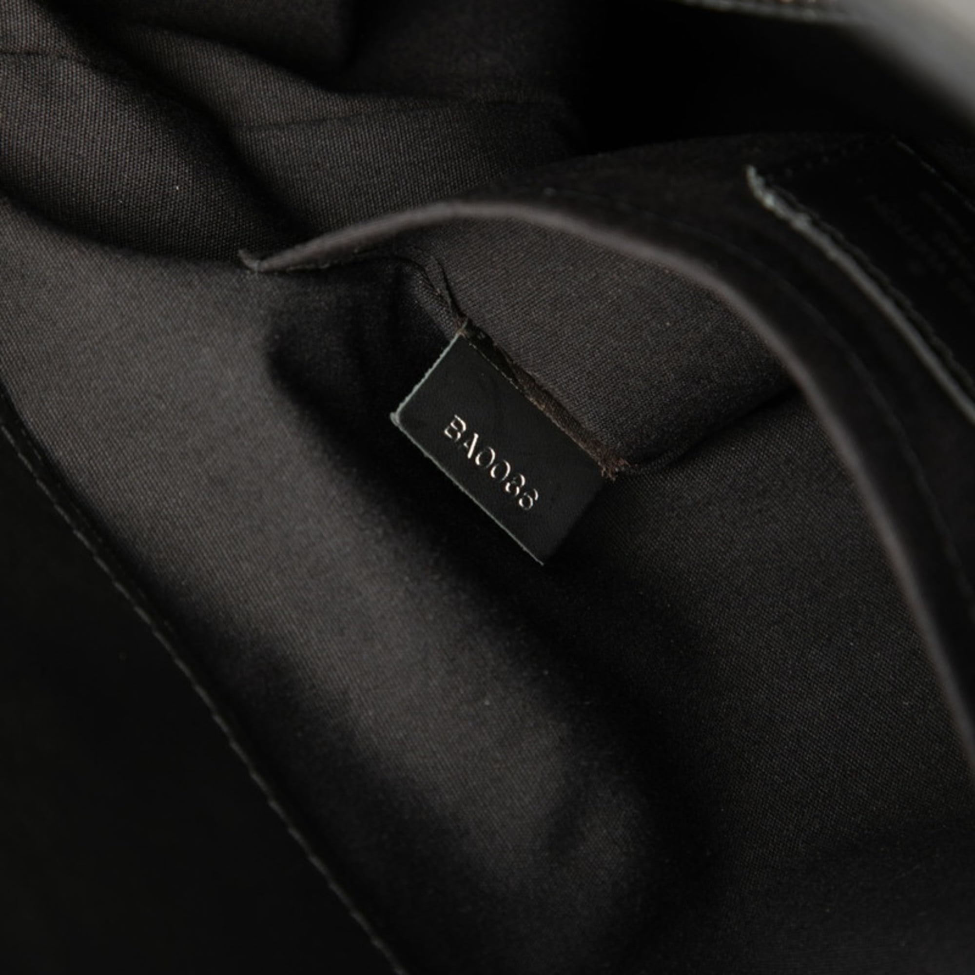 Louis Vuitton Black Noir Leather Handbag Tote Bag