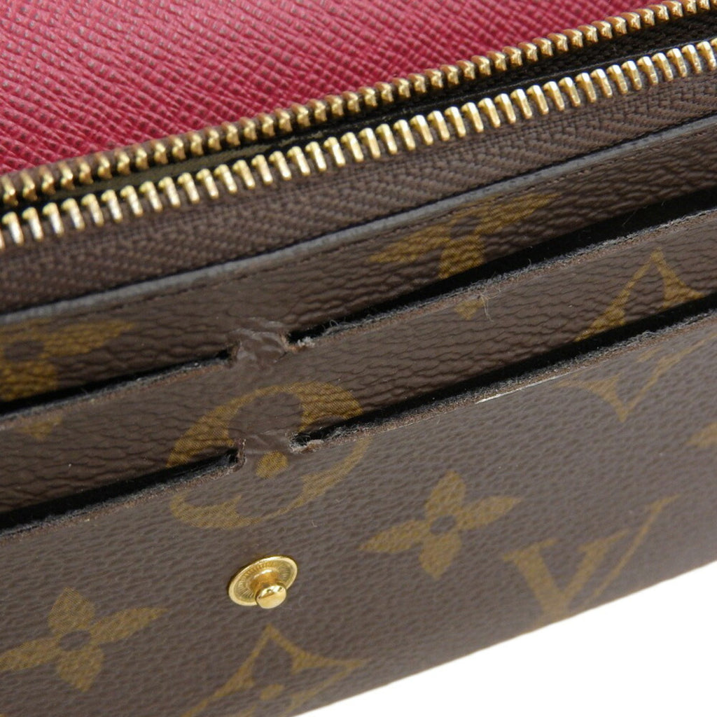 Louis Vuitton Fuchsia Monogram Purple Red Color Pvc Long Wallet