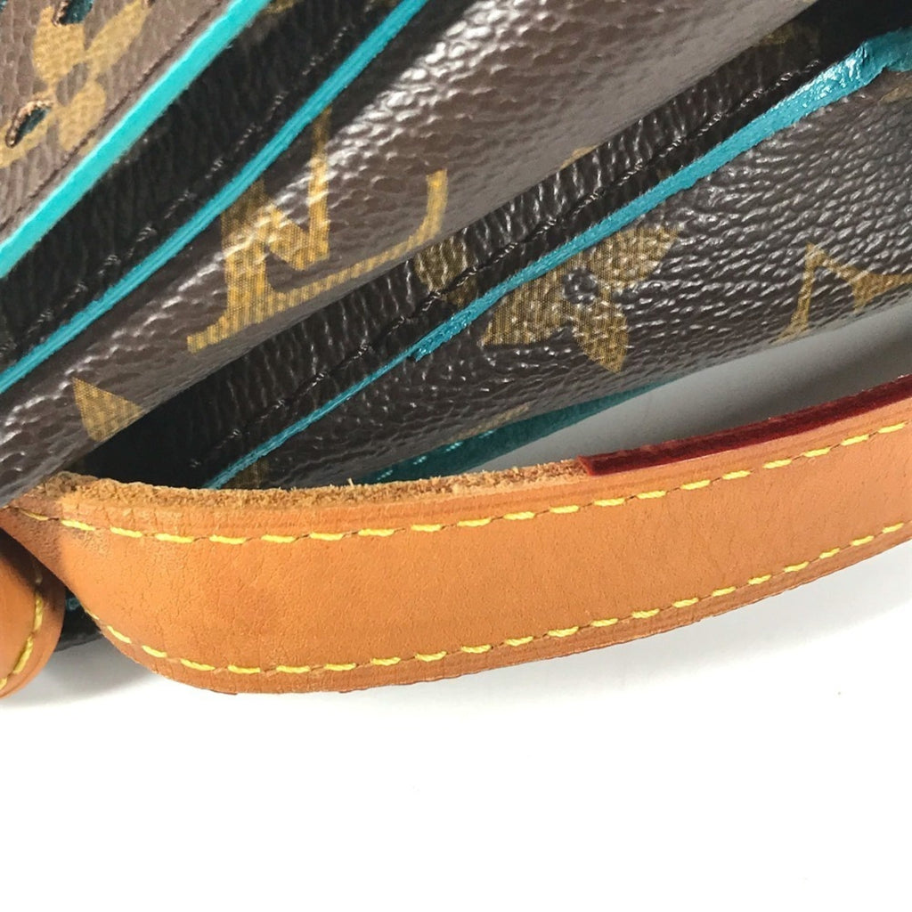 Louis Vuitton Monogram Perfo Blue Brown Monogram Perforated Shoulder Bag