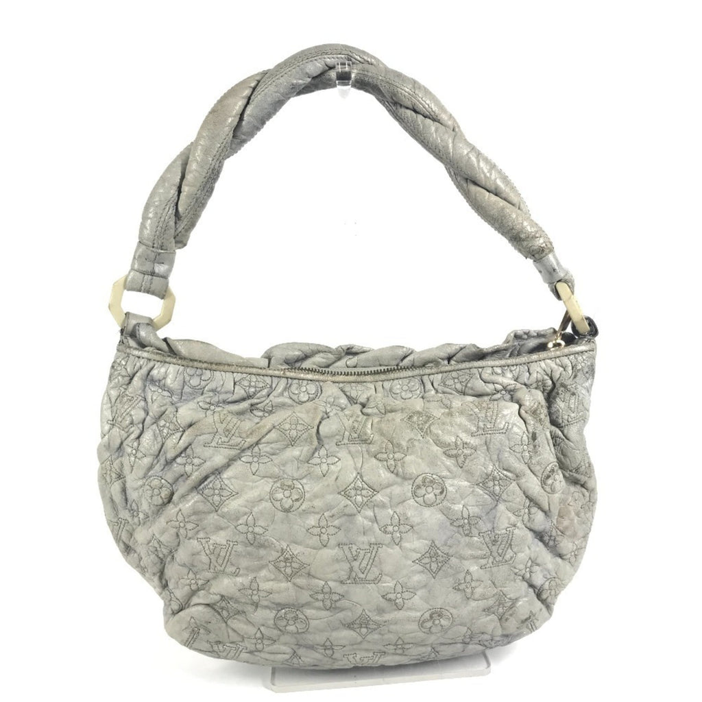 Louis Vuitton Monogram Olympe Ecru Galle Gray Leather Handbag Shoulder Bag