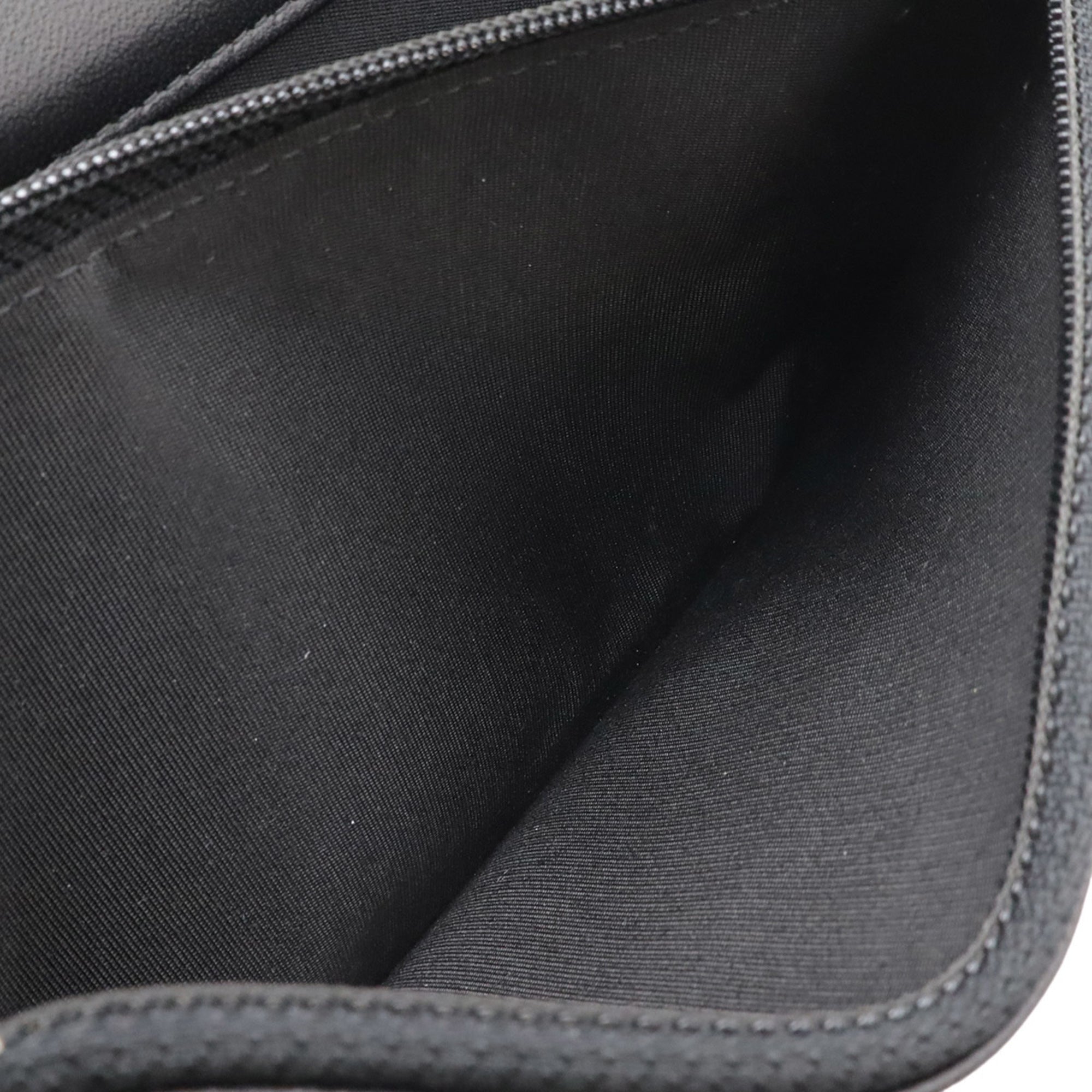 Chanel Black Leather Pochette Shoulder Bag