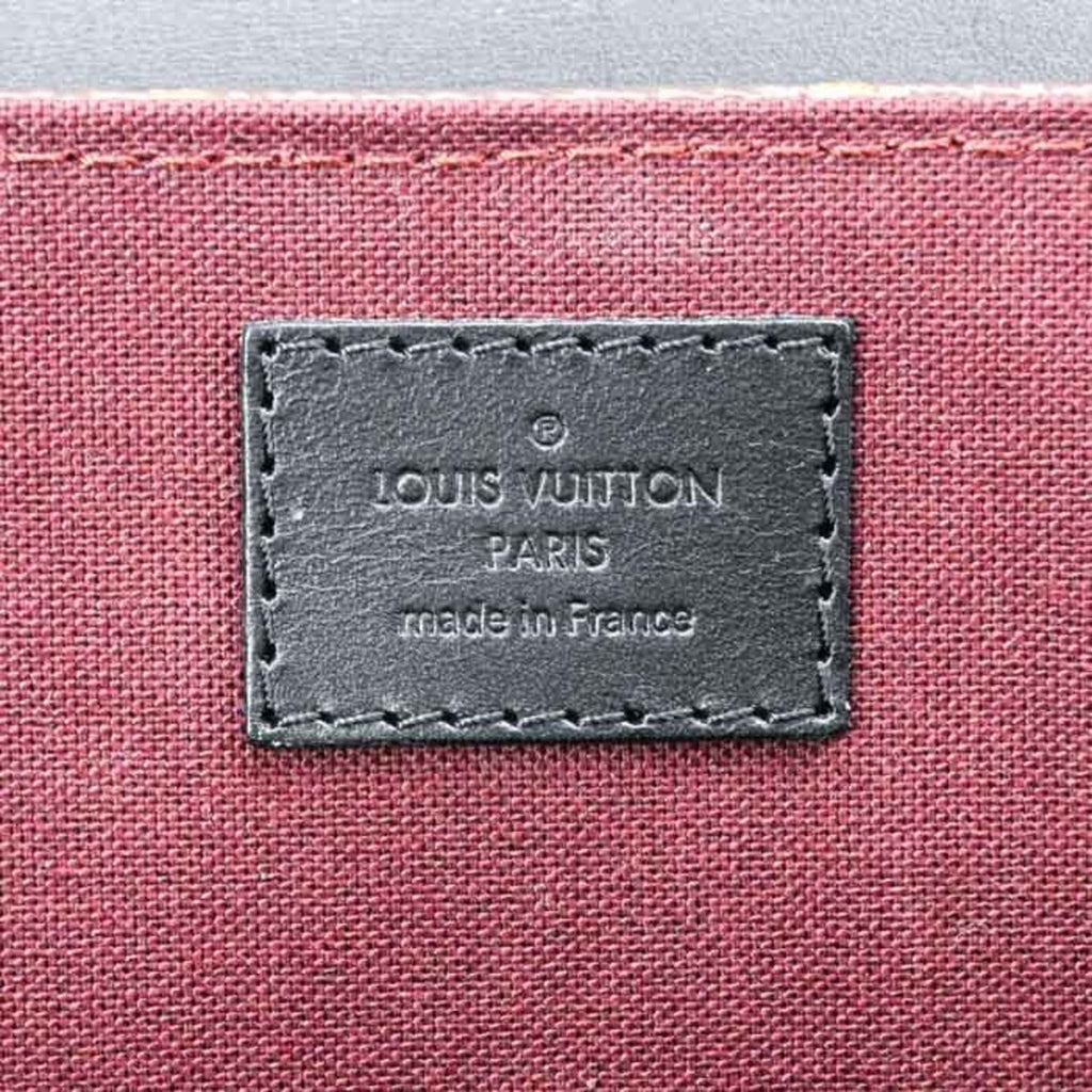 Louis Vuitton Black Brown Monogram Monogram Leather Backpack