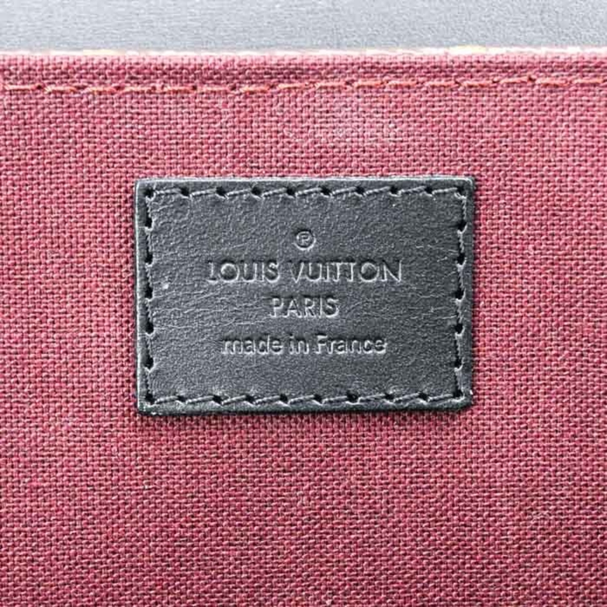 Louis Vuitton Black Brown Monogram Monogram Leather Backpack