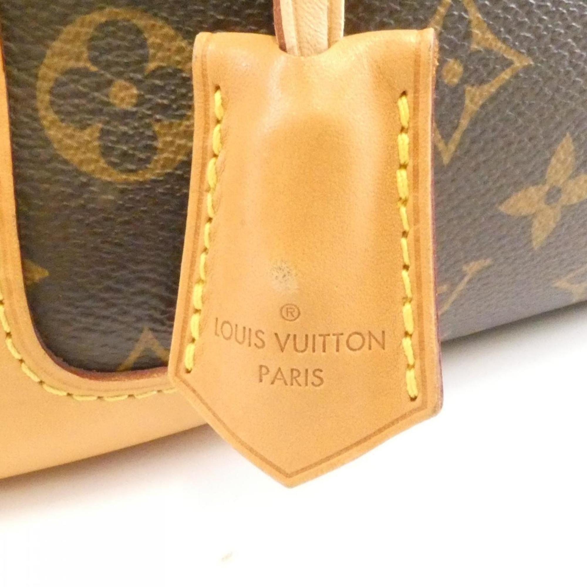 Louis Vuitton Marron Coated Canvas Handbag