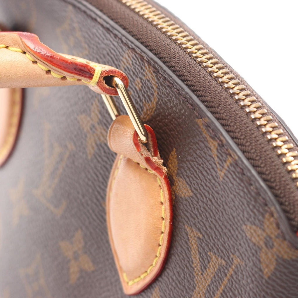Louis Vuitton Brown Monogram Coated Canvas Leather Handbag