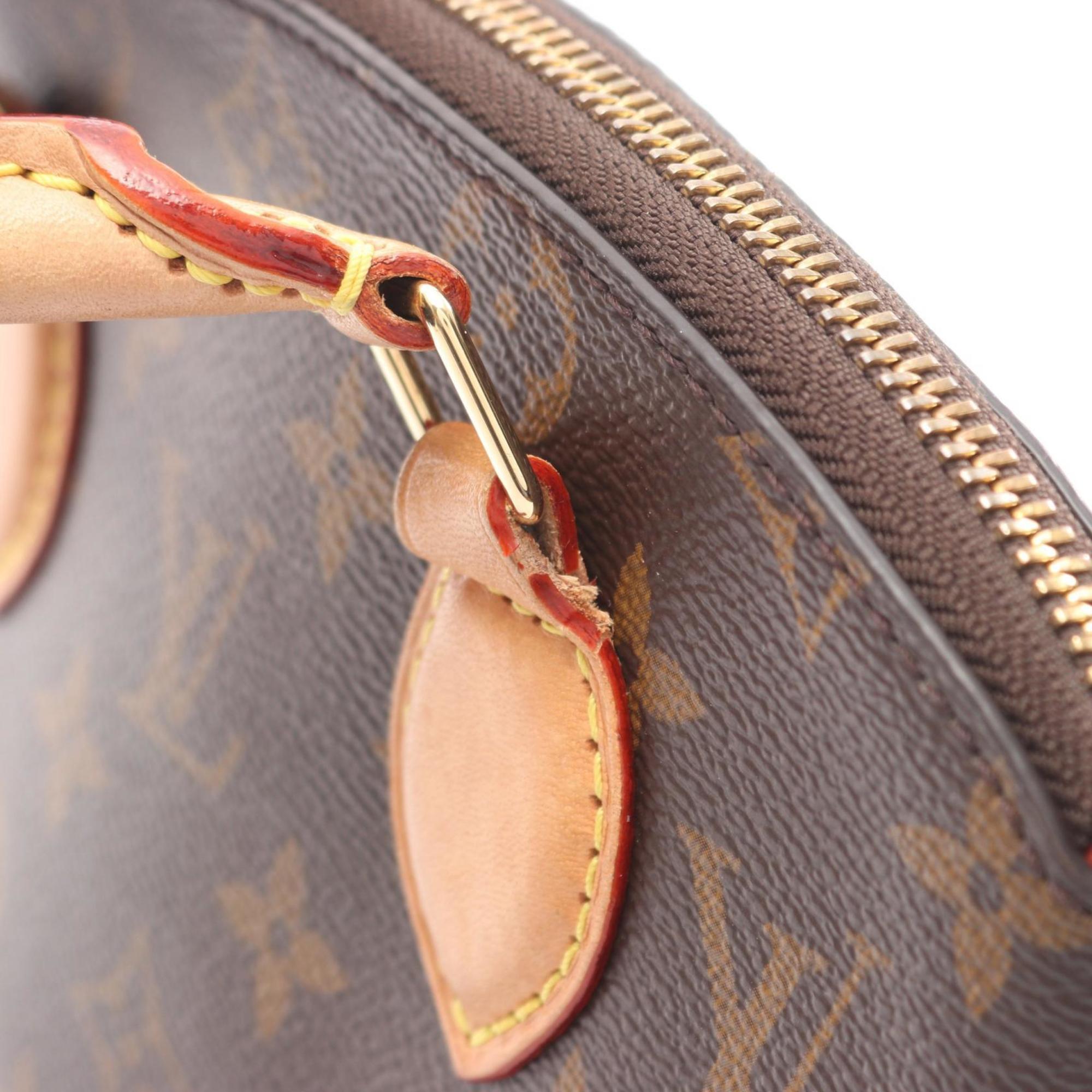 Louis Vuitton Brown Monogram Coated Canvas Leather Handbag