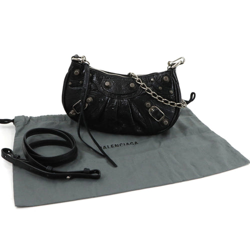 Balenciaga Black Leather Hand