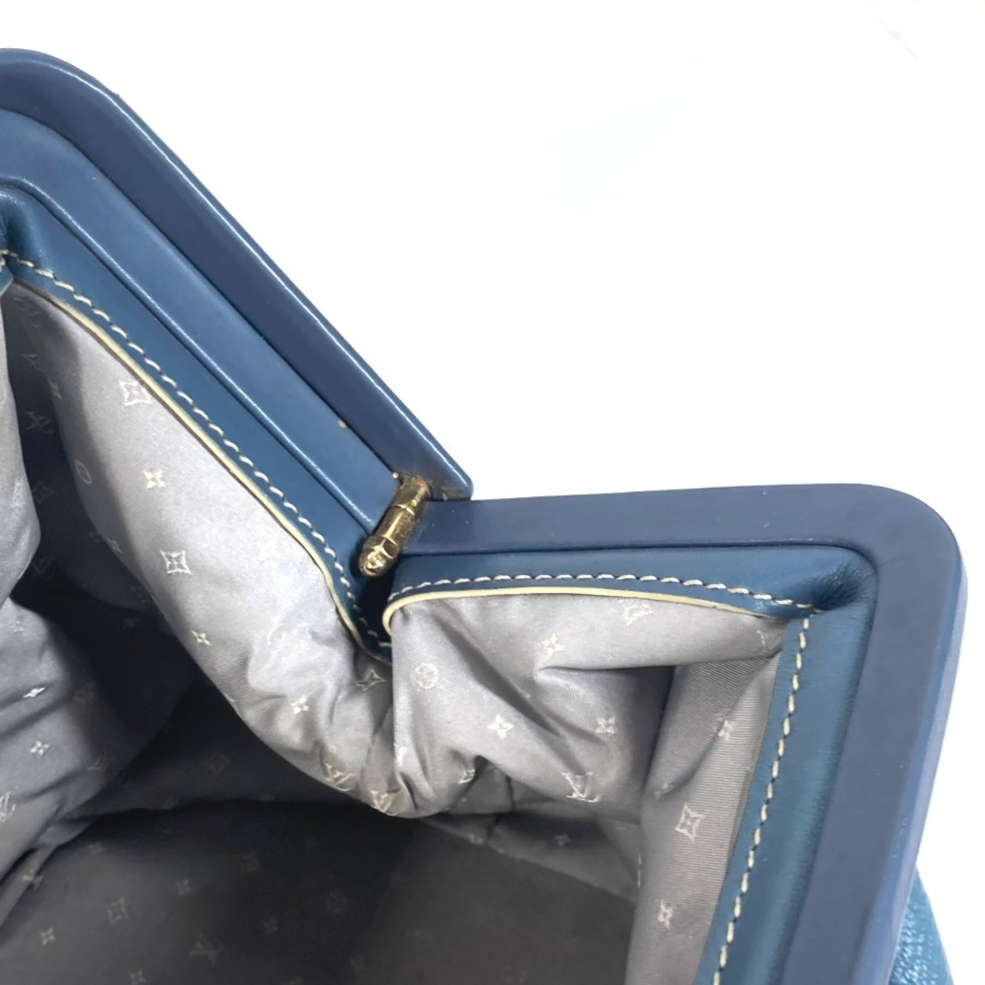 Louis Vuitton Suhali Blue Suhali Leather Handbag Tote Bag