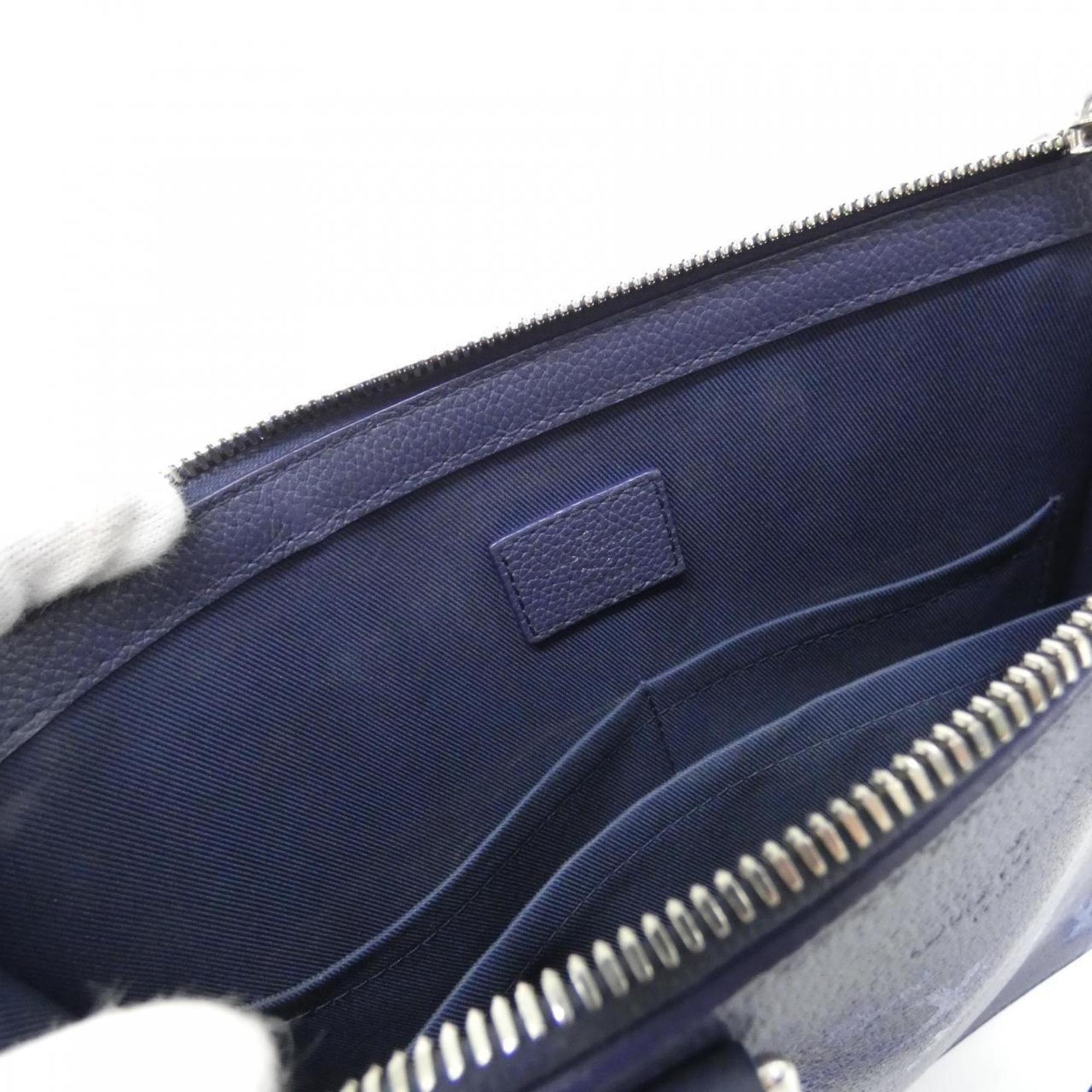 Louis Vuitton Blue Navy Leather Handbag