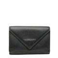 Balenciaga Black Leather Wallet (Tri-Fold)