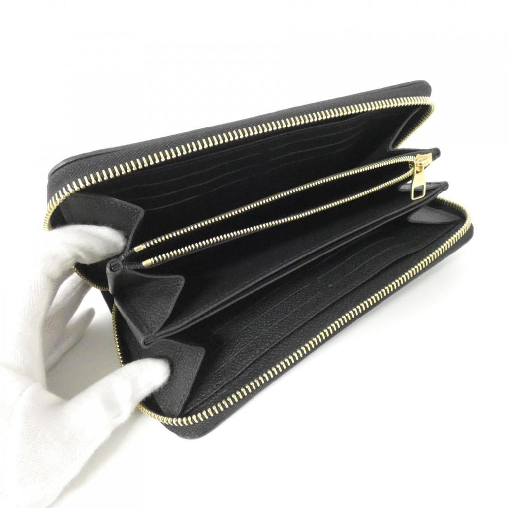 Louis Vuitton Black Monogram Monogram Empreinte Leather Long Wallet