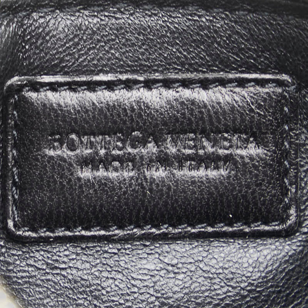 Bottega Veneta Black Leather Coin Purse/Coin Case