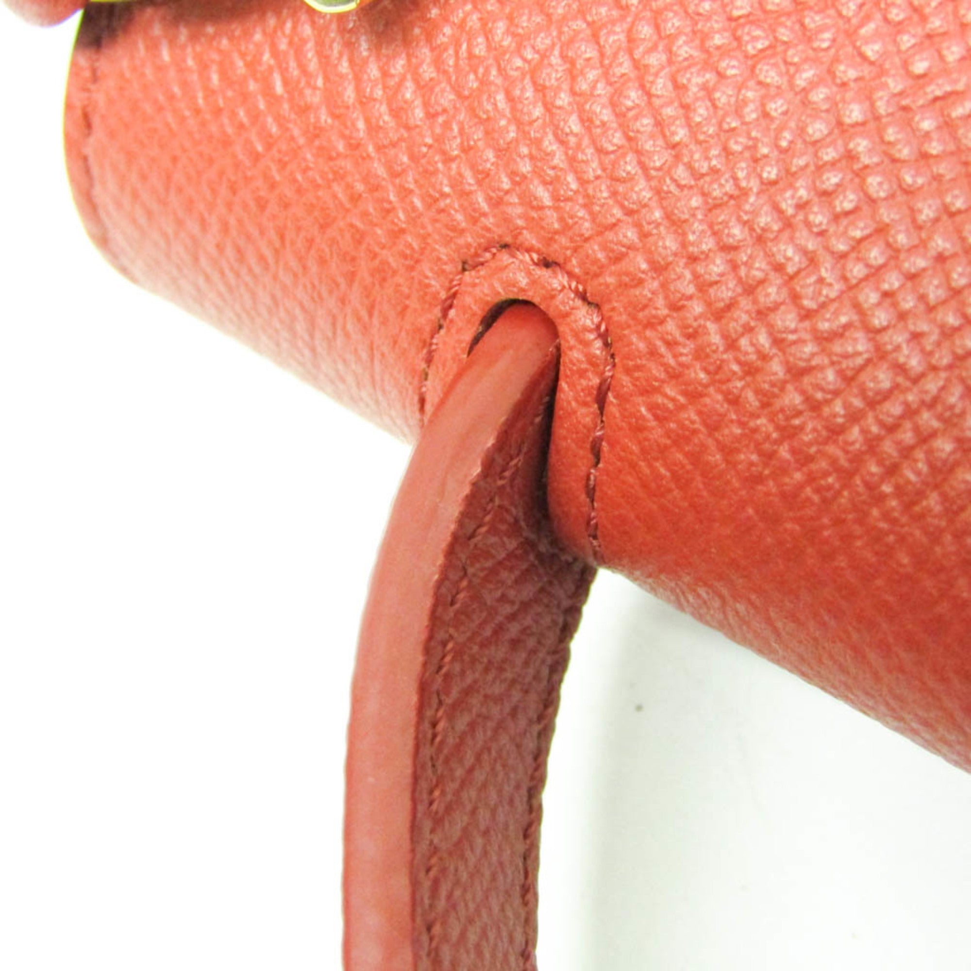 Celine Belt Bag Textured Leather Red Leather Handbag