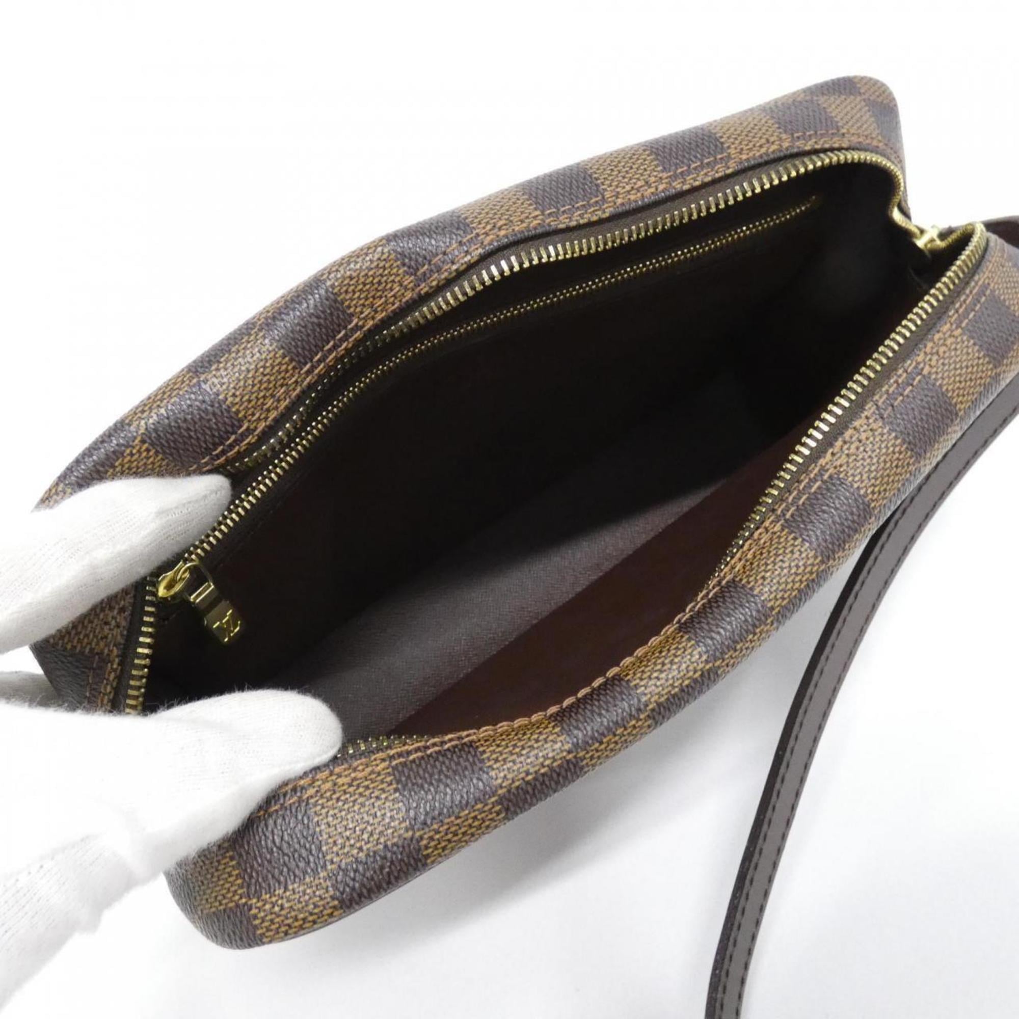 Louis Vuitton Brown Coated Canvas Shoulder Bag