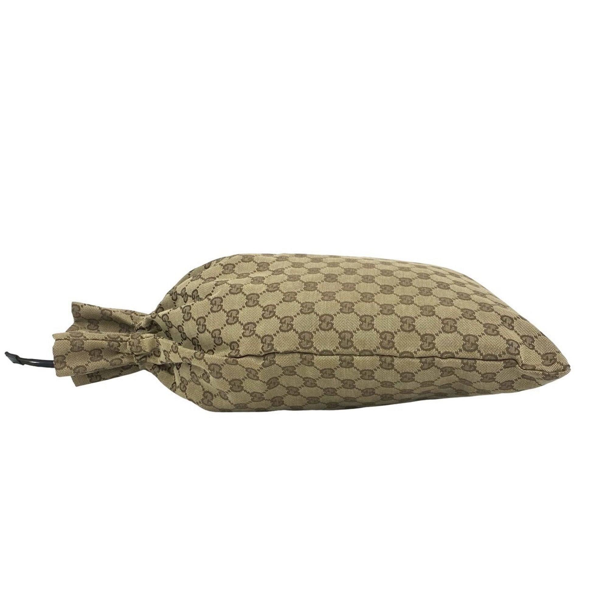 Gucci Brown Canvas Leather Handbag Pouch Shoulder Bag Tote Bag (Pre-Owned)