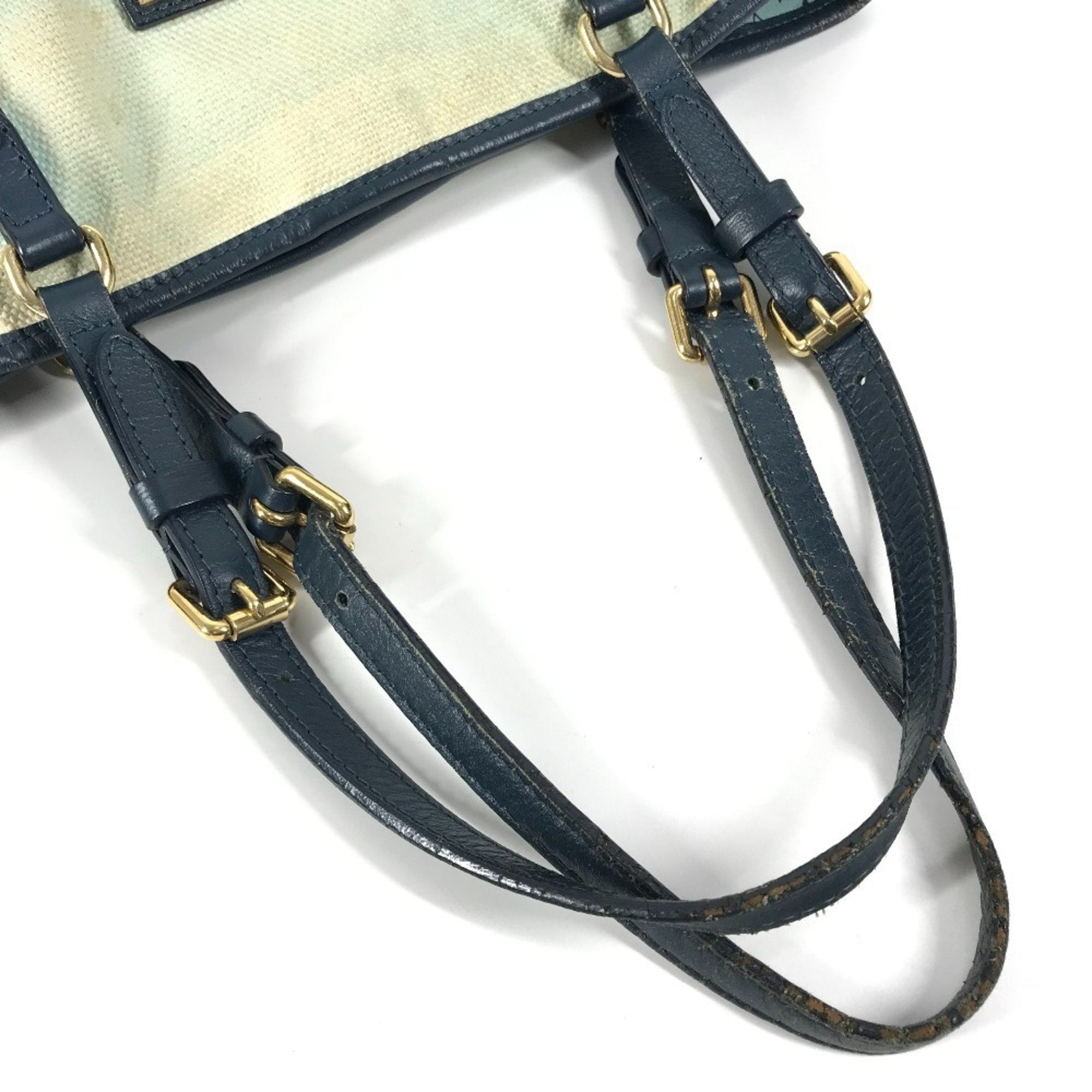 Louis Vuitton Blue Canvas Shoulder Bag Tote Bag