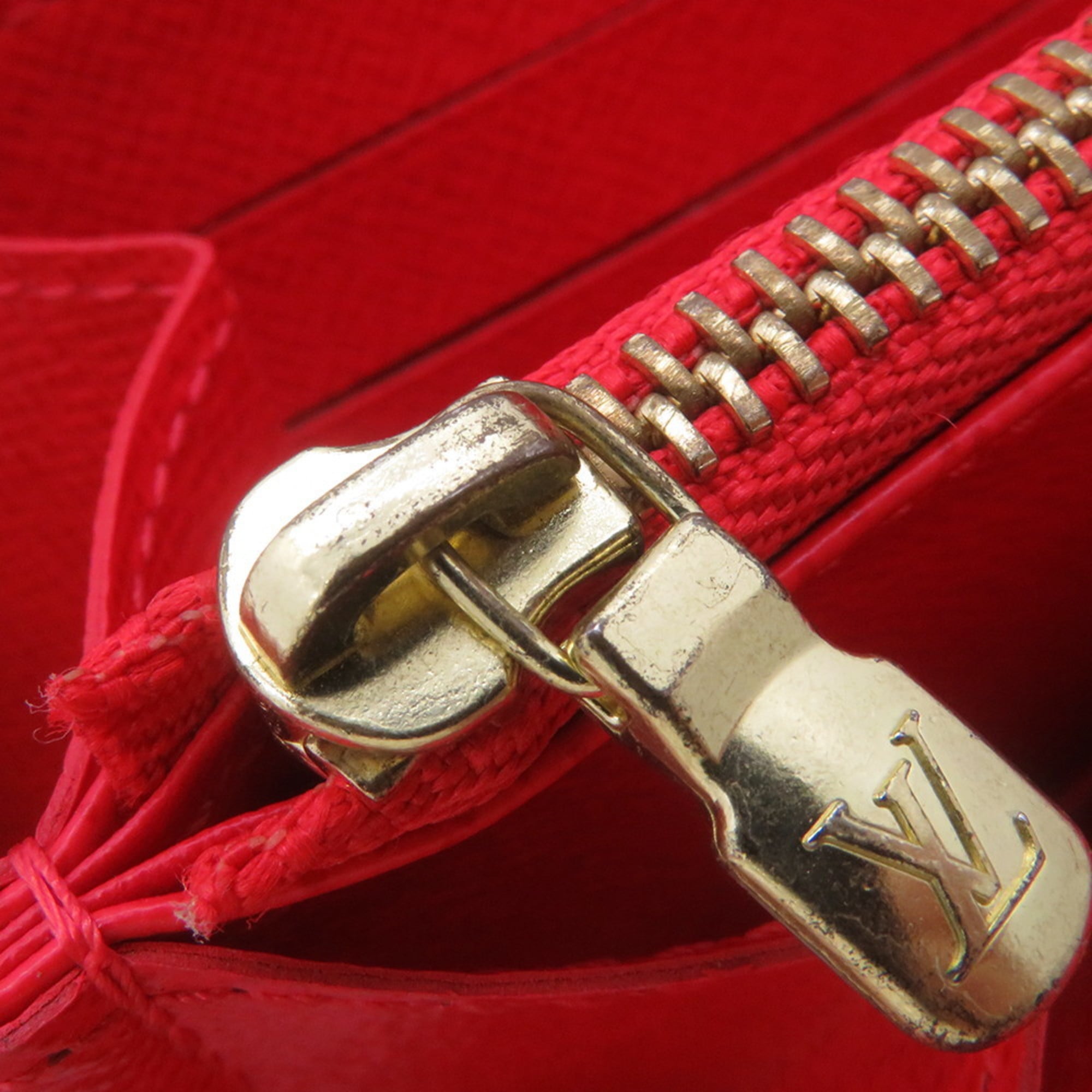 Louis Vuitton Monogram Red Color Monogram Long Wallet