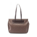 Louis Vuitton Brown Coated Canvas Pvc Leather Damier Canvas Tote Bag