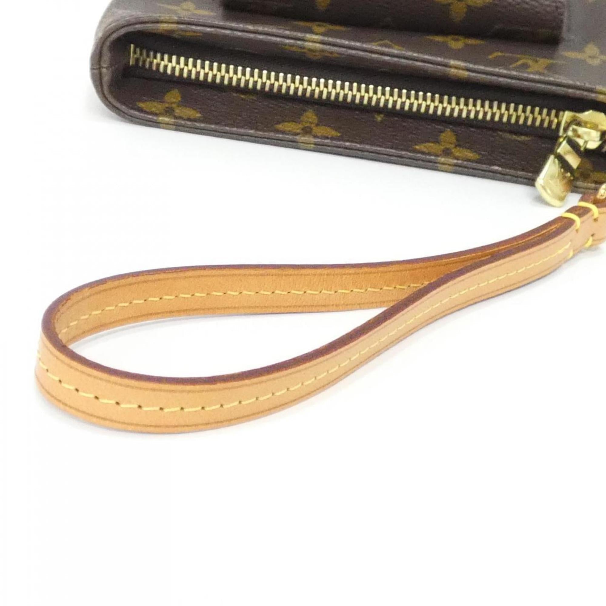 Louis Vuitton Marron Coated Canvas Handbag