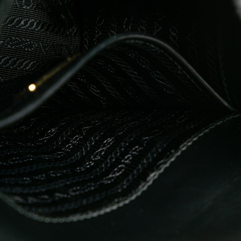 Prada Black Leather Shoulder Bag
