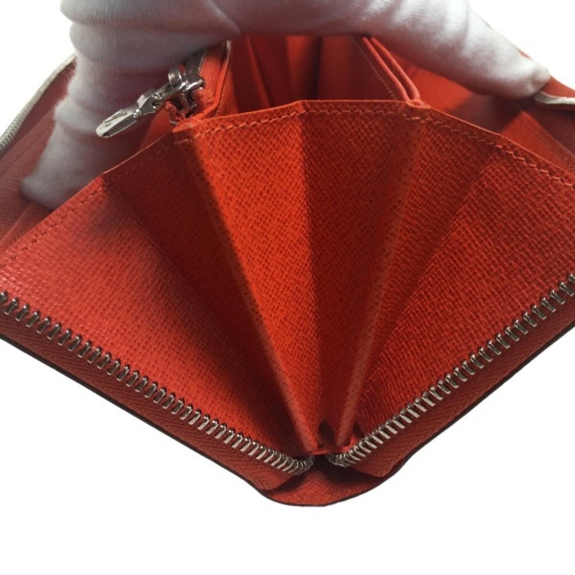 Louis Vuitton Epi Orange Epi Leather Long Wallet
