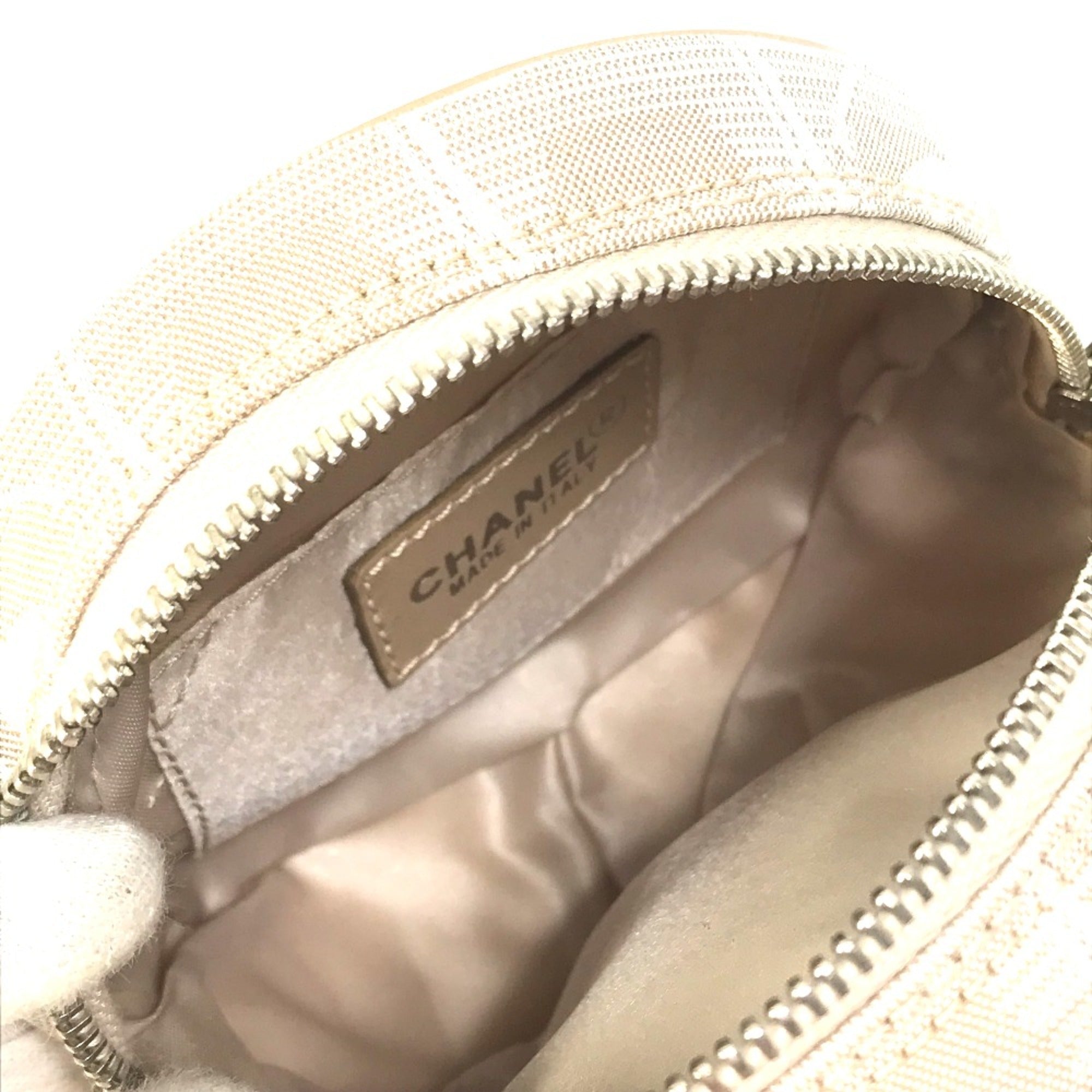 Chanel Beige Cloth Pouch