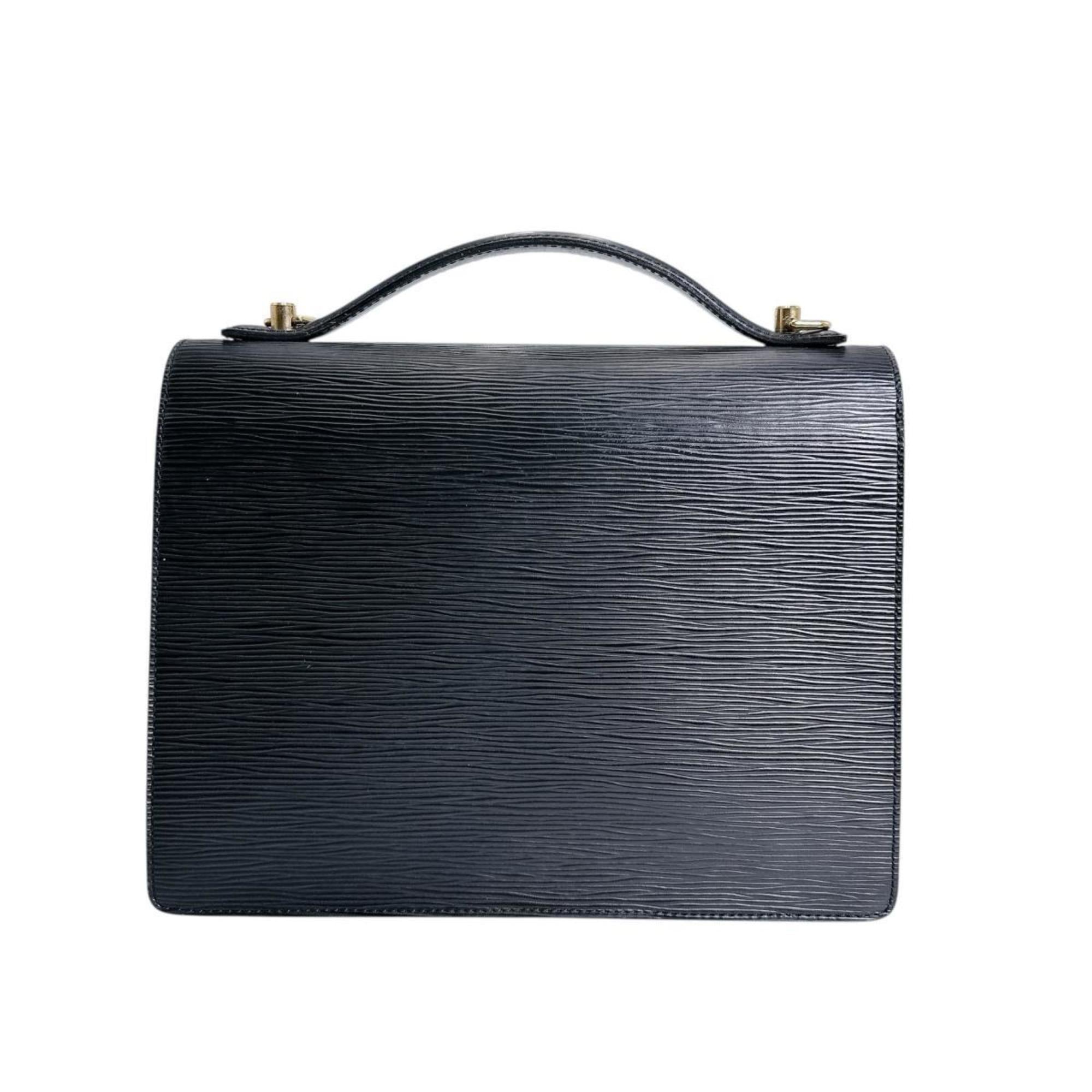 Louis Vuitton Black Epi Leather Handbag Shoulder Bag