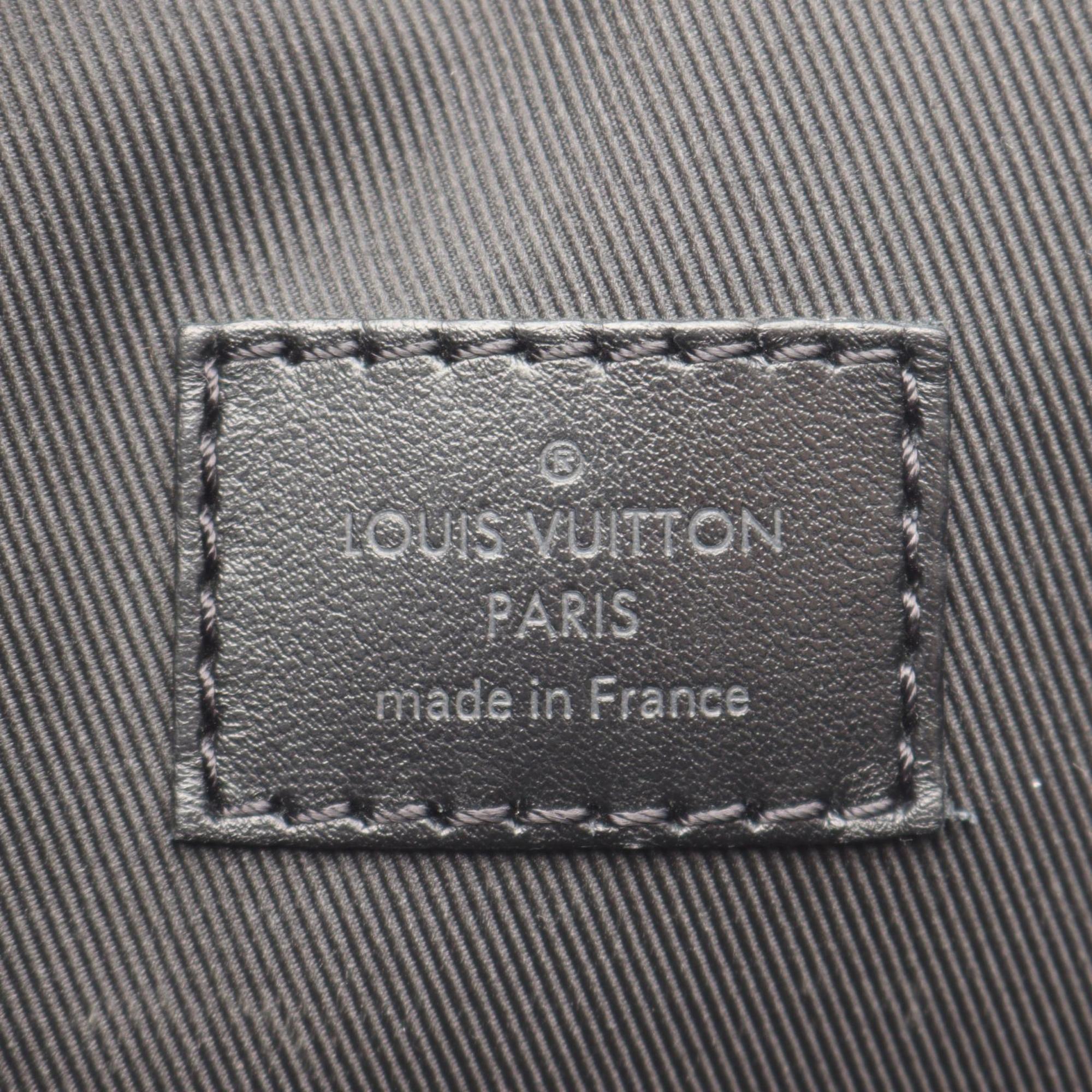 Louis Vuitton Black Leather Backpack