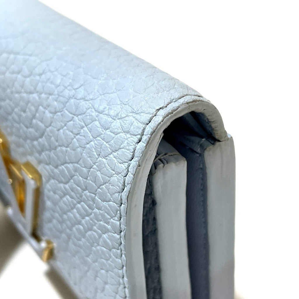 Louis Vuitton Blue Leather Wallet (Tri-Fold)