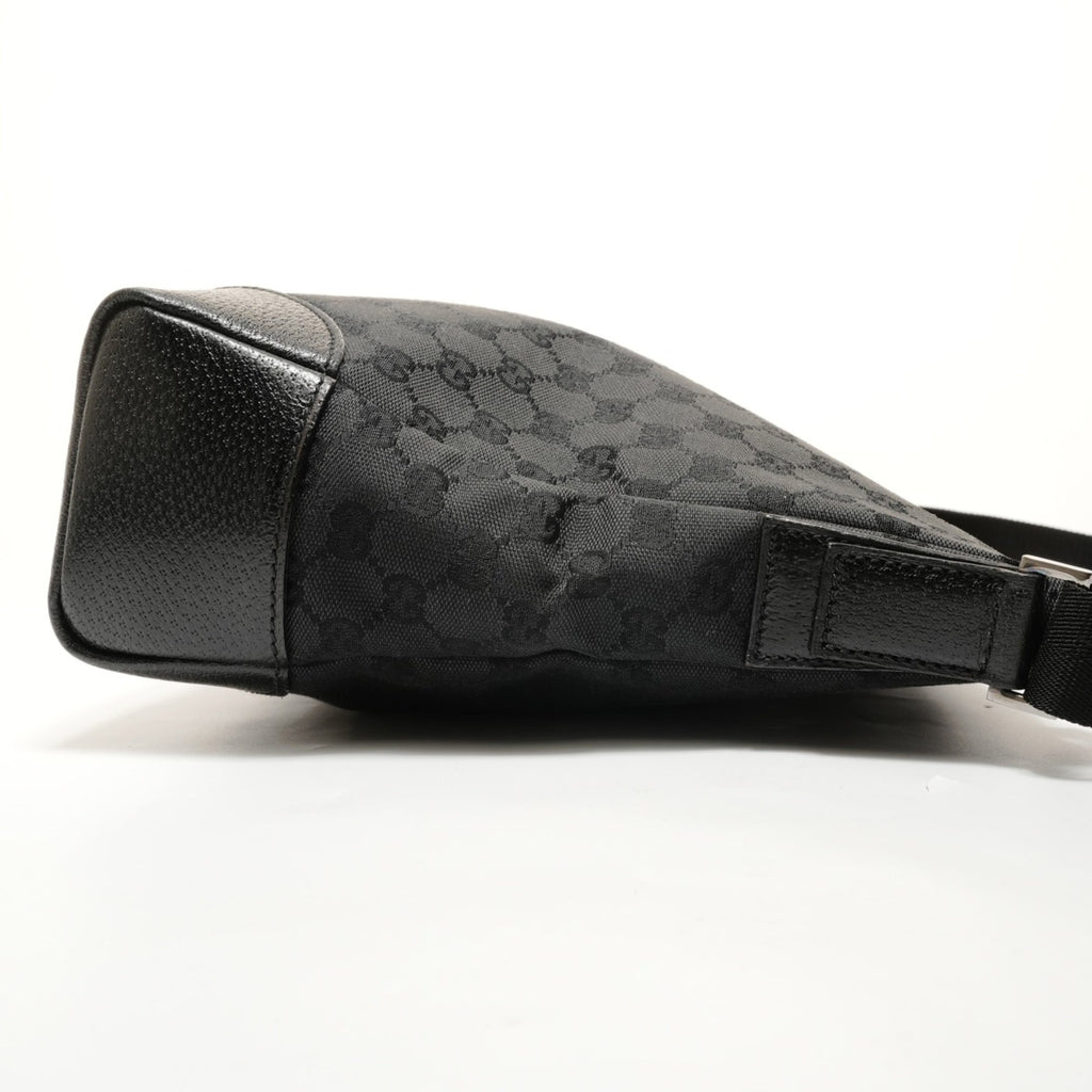 Gucci Gg Canvas Black Gg Canvas Shoulder Bag (Pre-Owned)