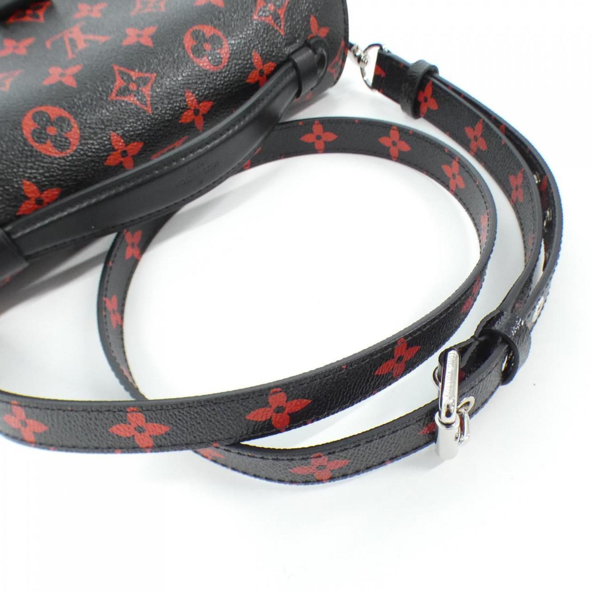 Louis Vuitton Black Rouge Coated Canvas Handbag Pochette