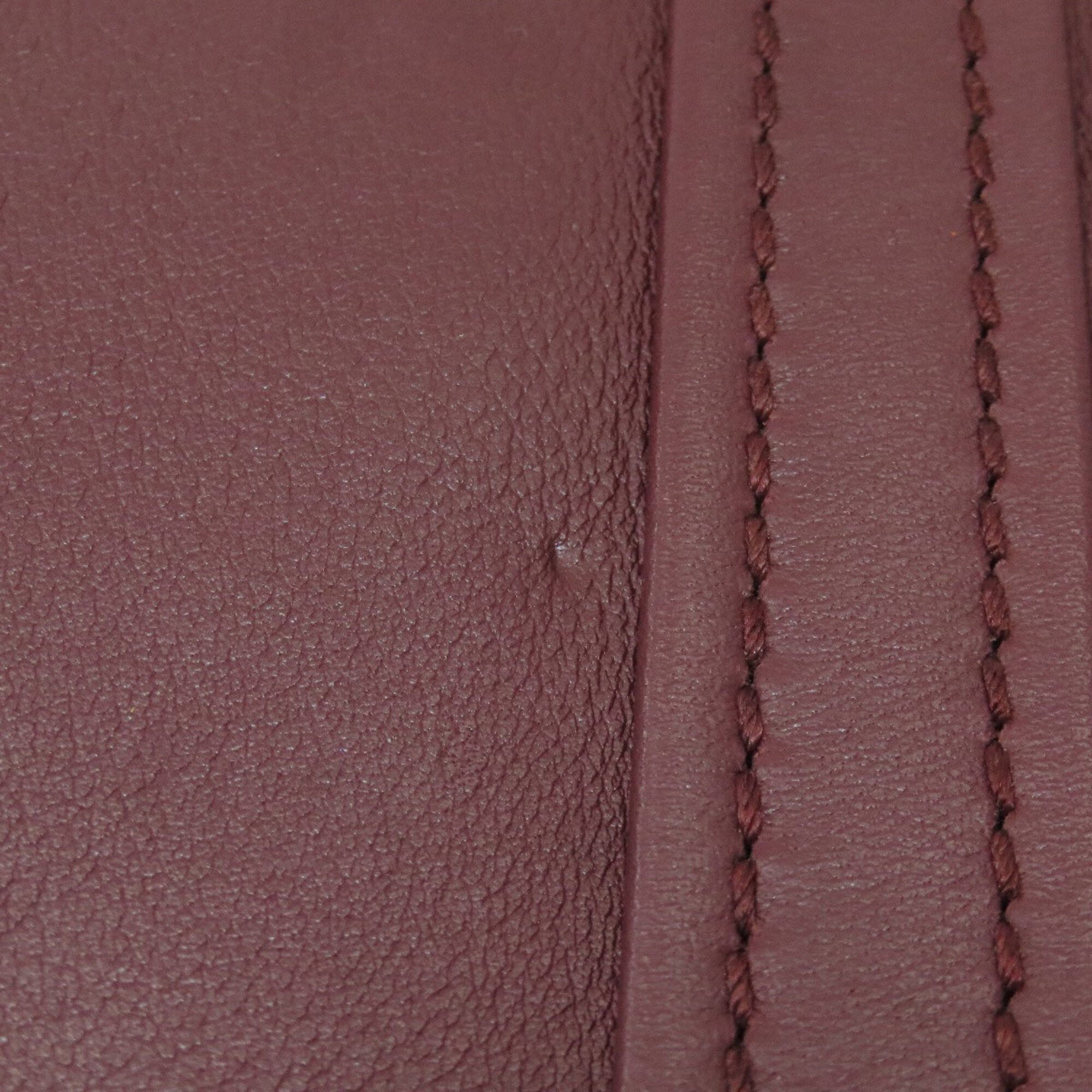 Balenciaga Bordeaux Leather Hand