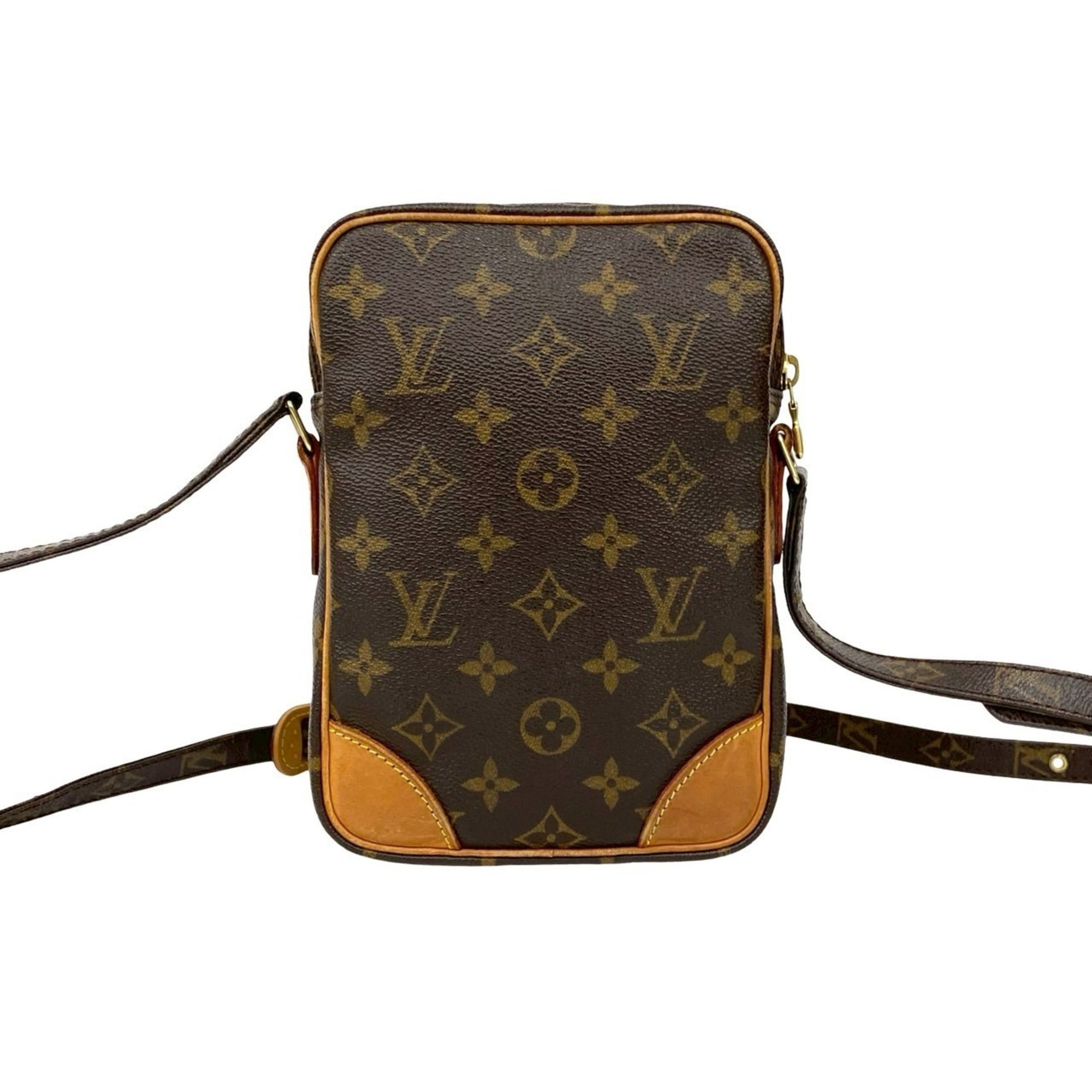Louis Vuitton Brown Leather Pvc Pochette Shoulder Bag