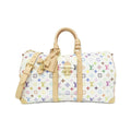 Louis Vuitton Monogram Multicolore White Coated Canvas Boston Bag