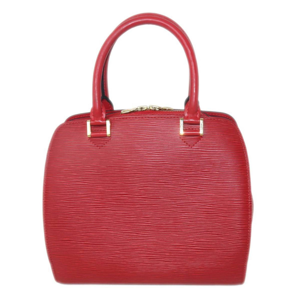 Louis Vuitton Red Color Leather Handbag